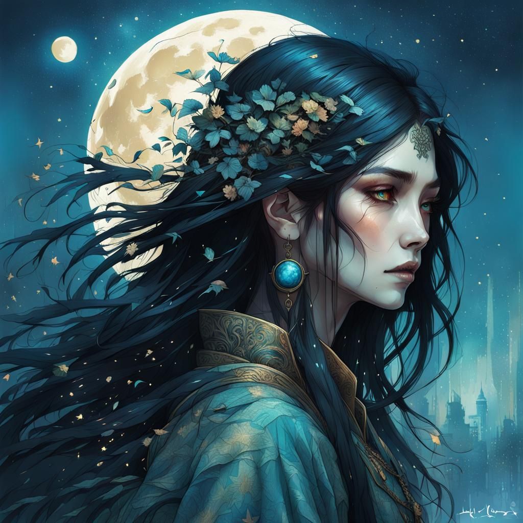 blue moon portrait