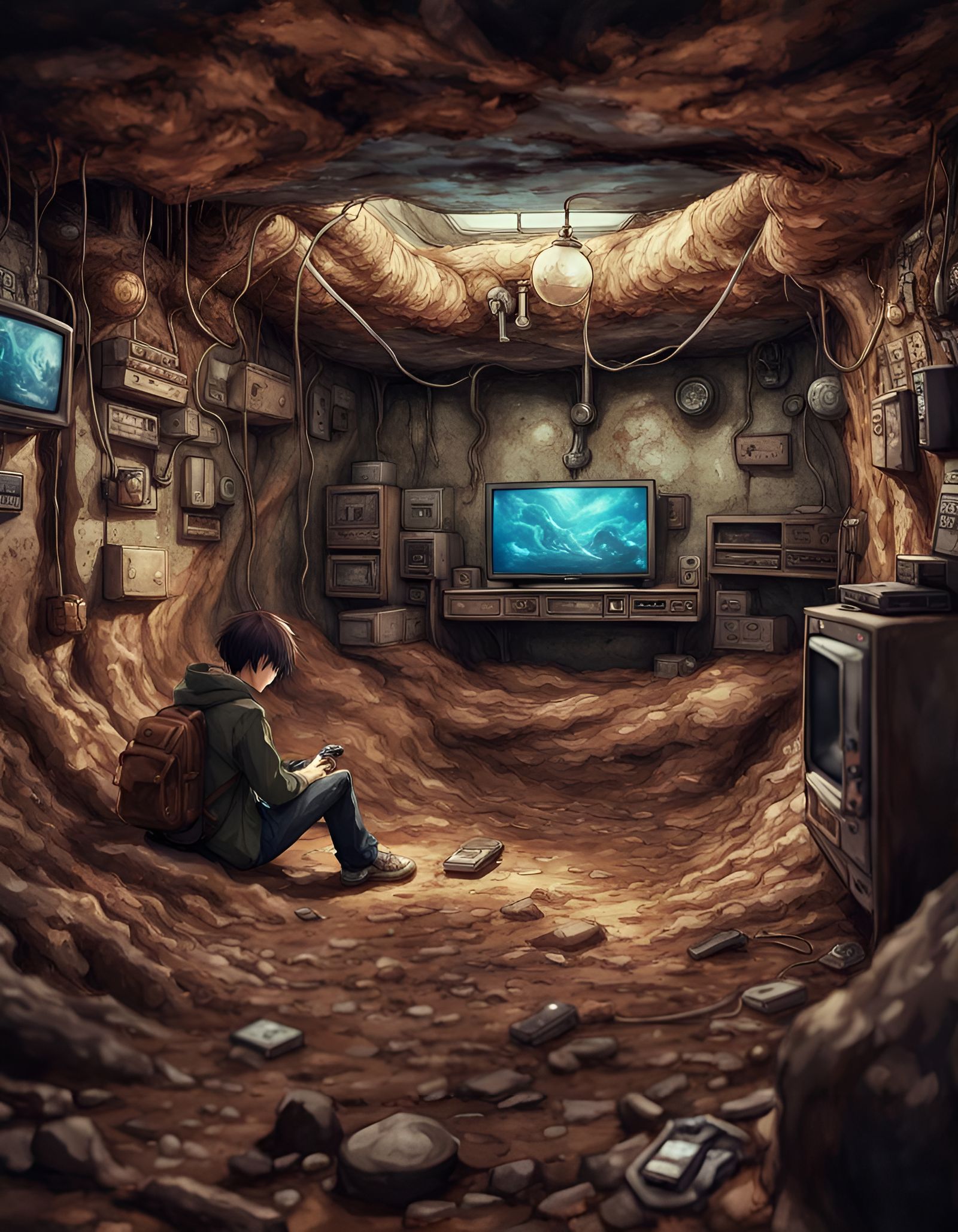 Underground burrow  by @SailorMoonish