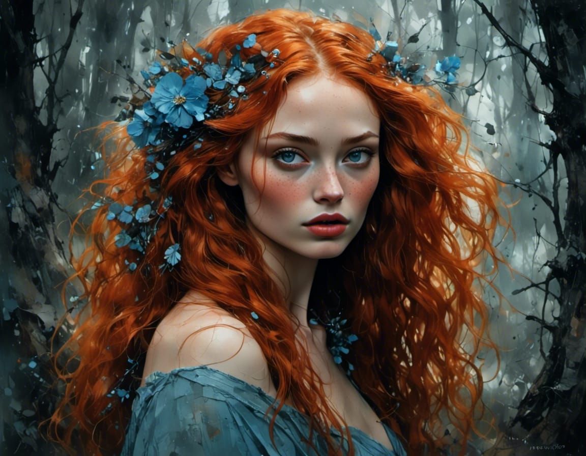 Ethereal Wood Nymph Captured in Radiant Light