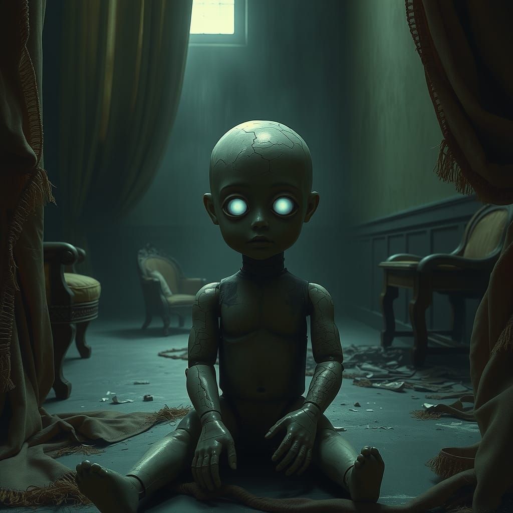 cursed doll in a cursed room