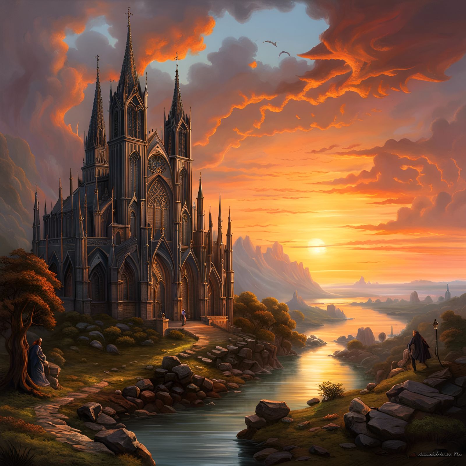 Holy Grounds  by @AI Artist 