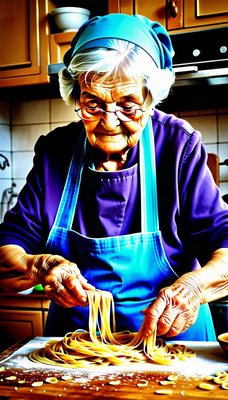 Pasta Granny..real Italian grannies nonne making delicious