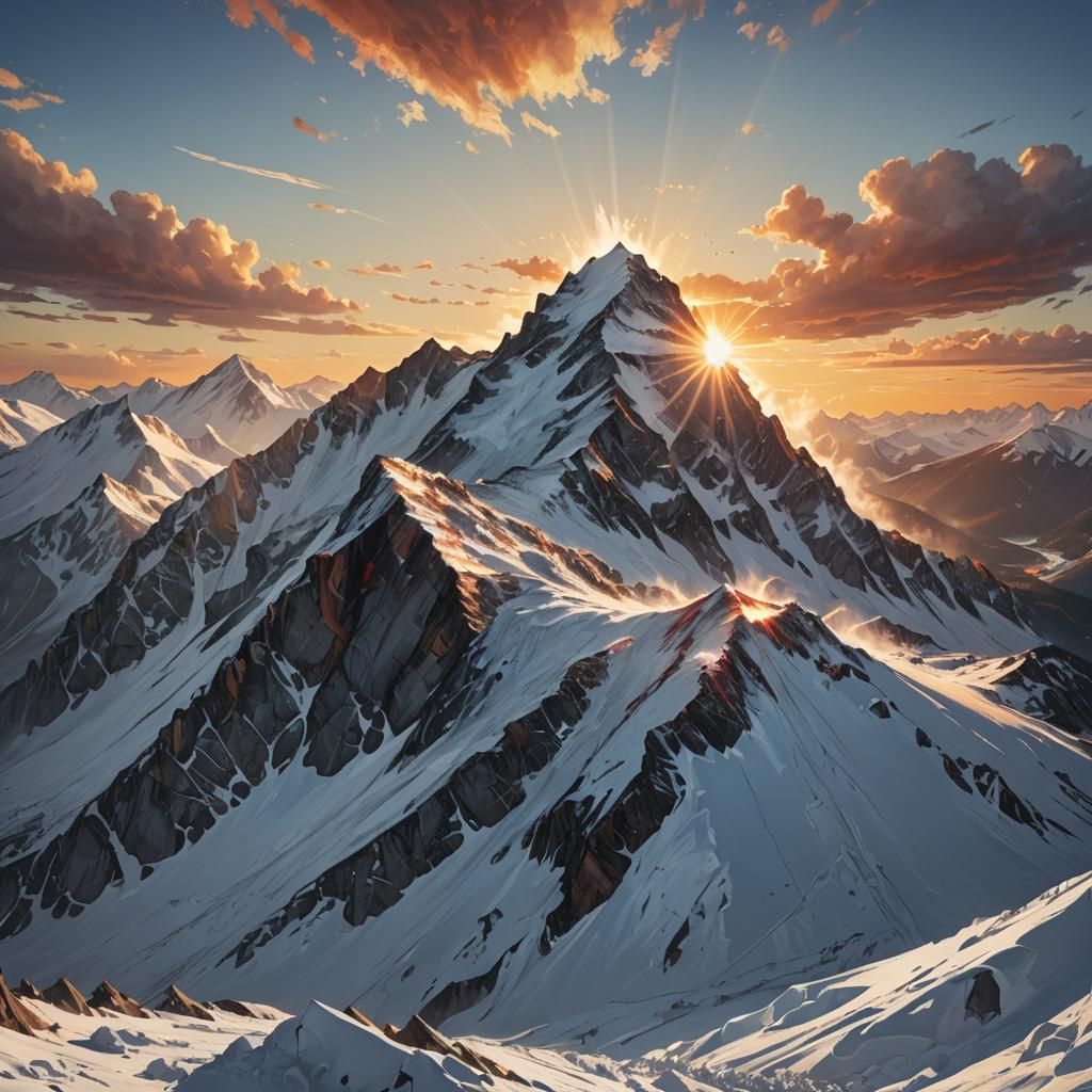 Snowy summit