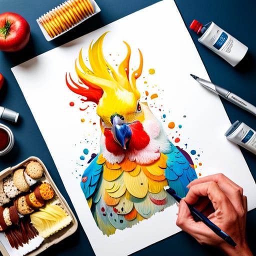 Painting with cookies, for some reason.  by @DigiDreams