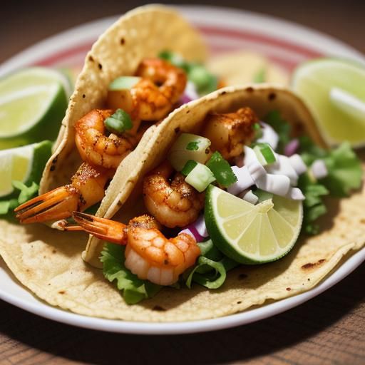 Mexican crispy shrimp tacos