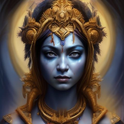 Hindu Goddess Kali - AI Generated Artwork - NightCafe Creator