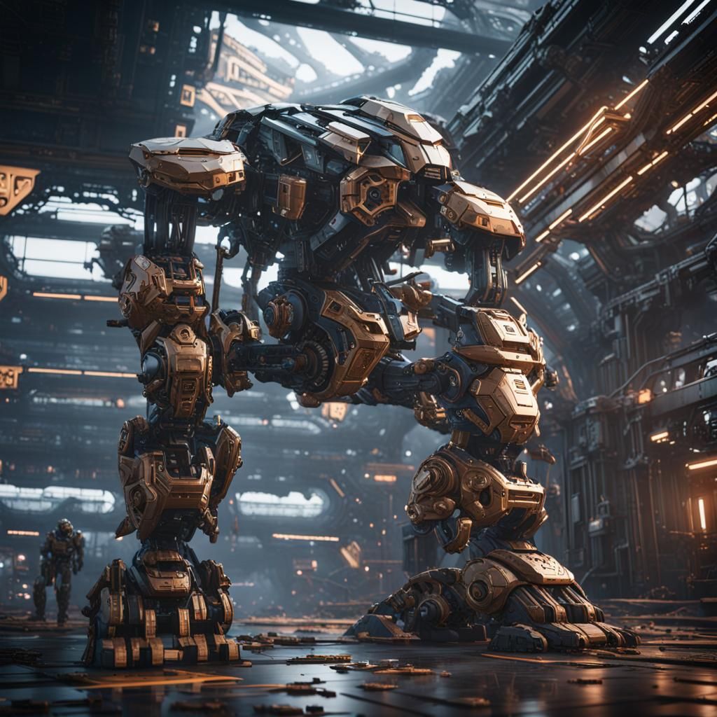 Futuristic Metallic Dragon in Sci-Fi Cinematic Style