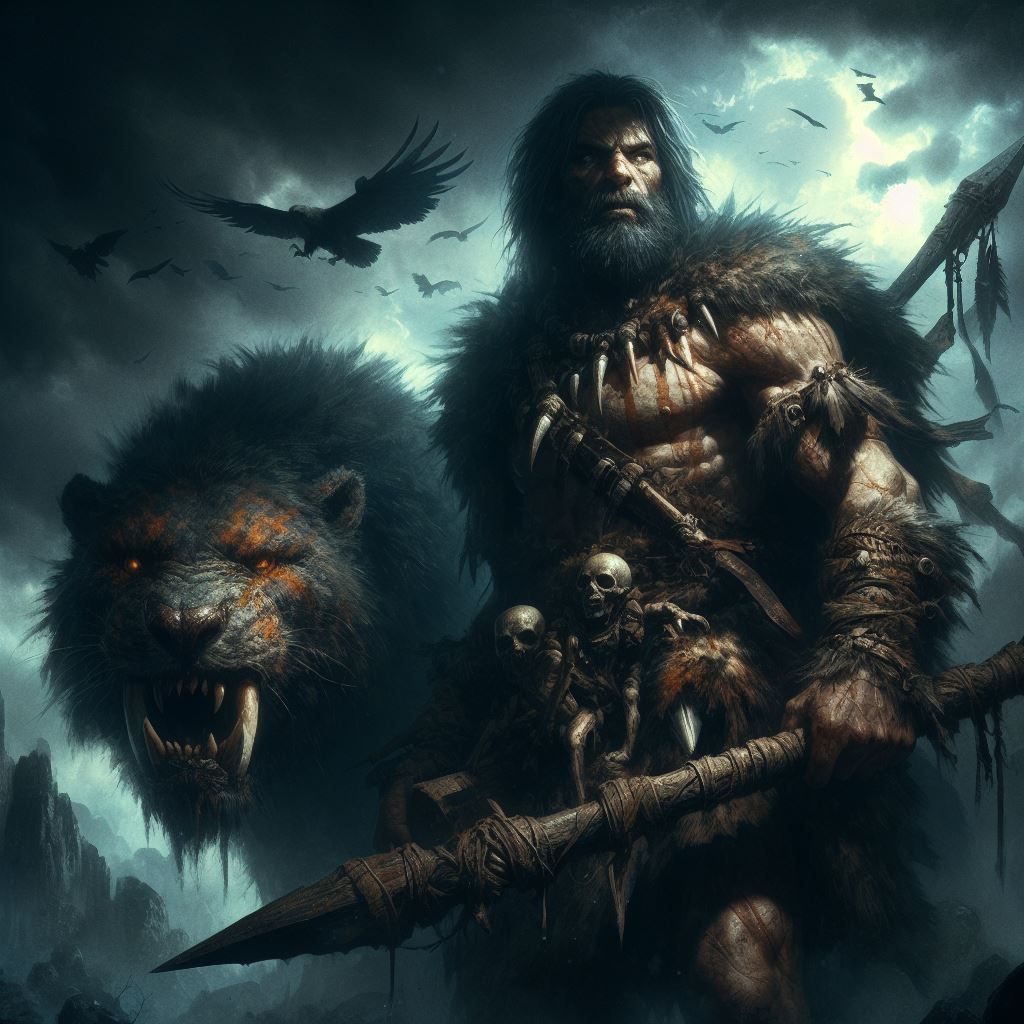 Grimdark Caveman and his Sabertooth