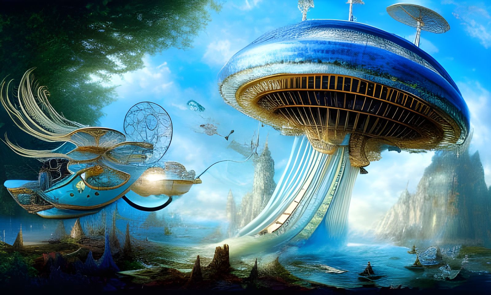 Shroom Airship  by @Shr00m