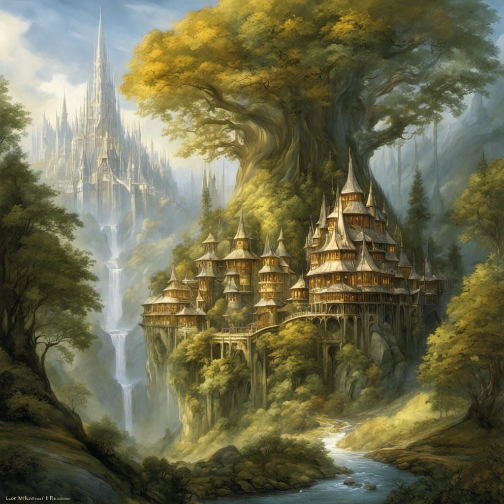 Lothlórien - AI Generated Artwork - NightCafe Creator