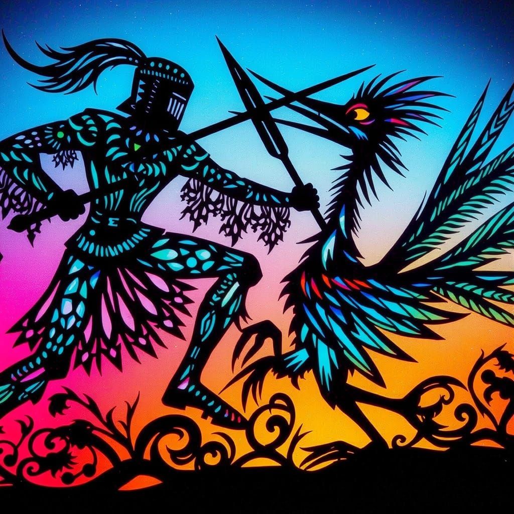 Dayglo Hologram: Knight Versus Roadrunner