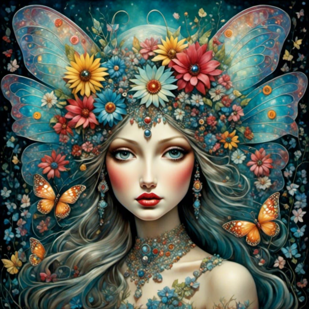 <lora:Red Riding Hood:1.0> <lora:Fairy Animals:0.8> Beautiful fairy, Amanda Clark