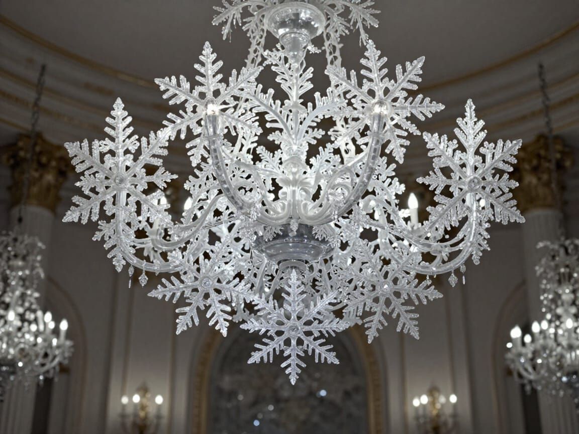 Snowflake chandelier   by @Michelle Michaels aka Mickey