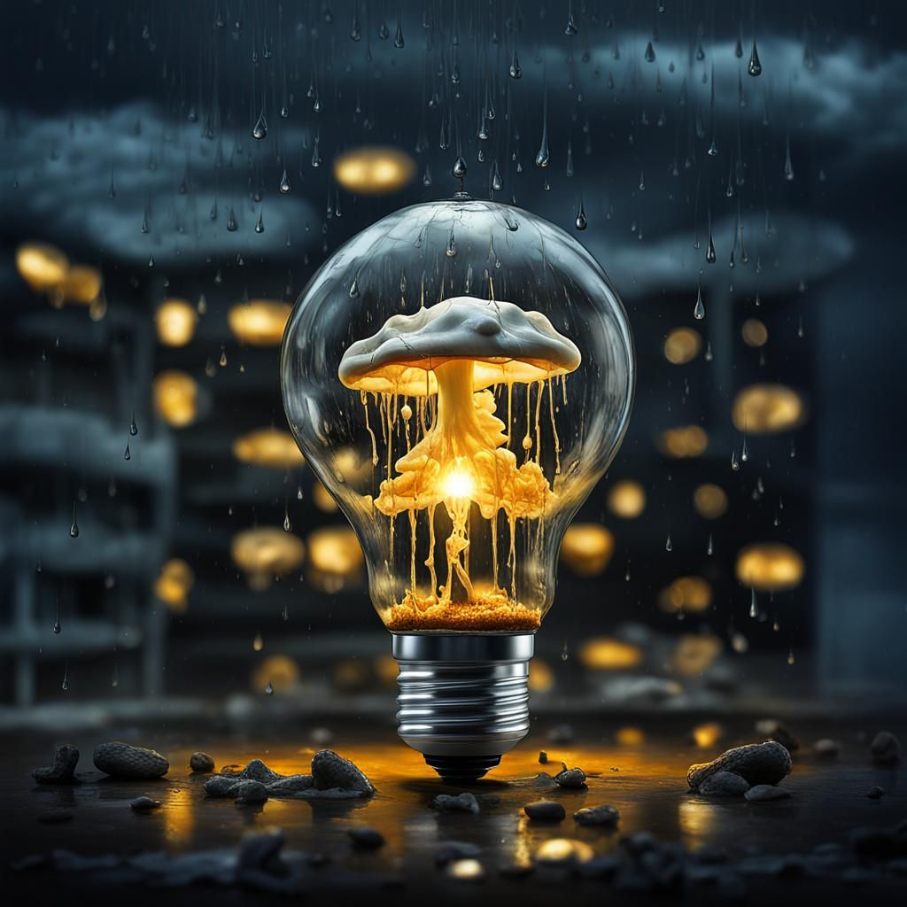 Nuclear light bulb  by @Ideal