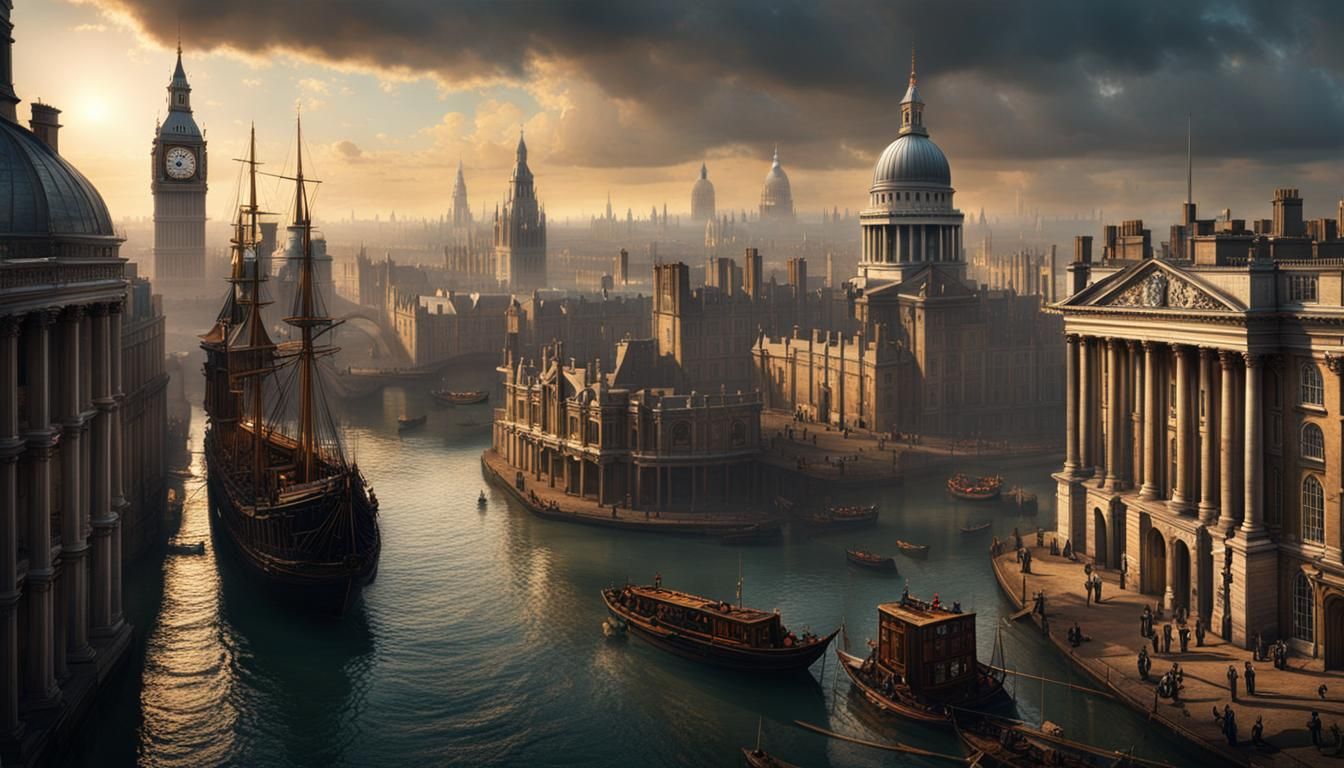 London of the 1700s - AI Generated Artwork - NightCafe Creator