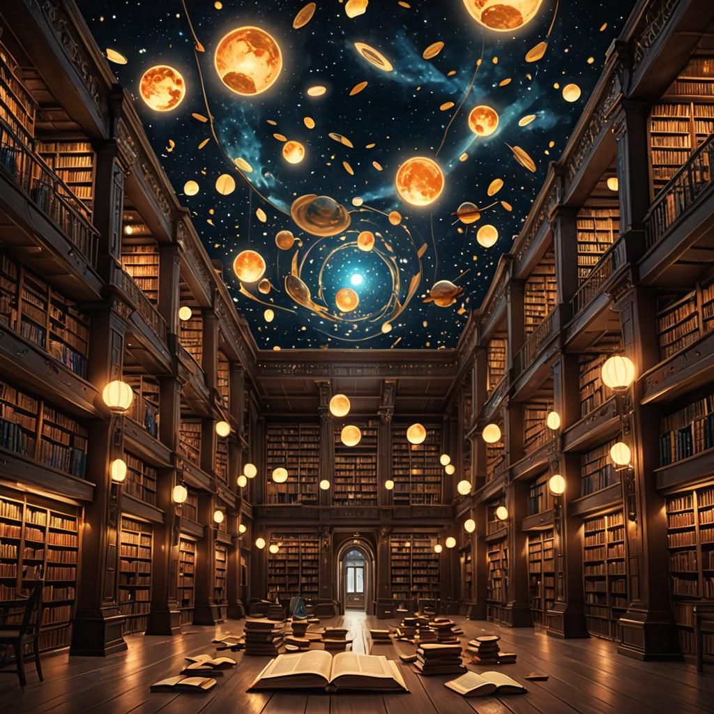 Cosmic library  by @Nelly