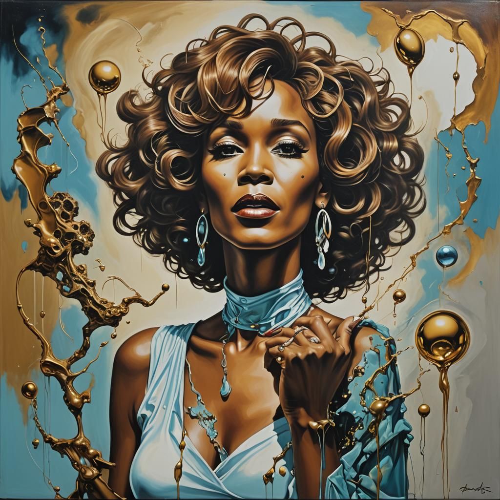 Whitney Houston Surreal Style