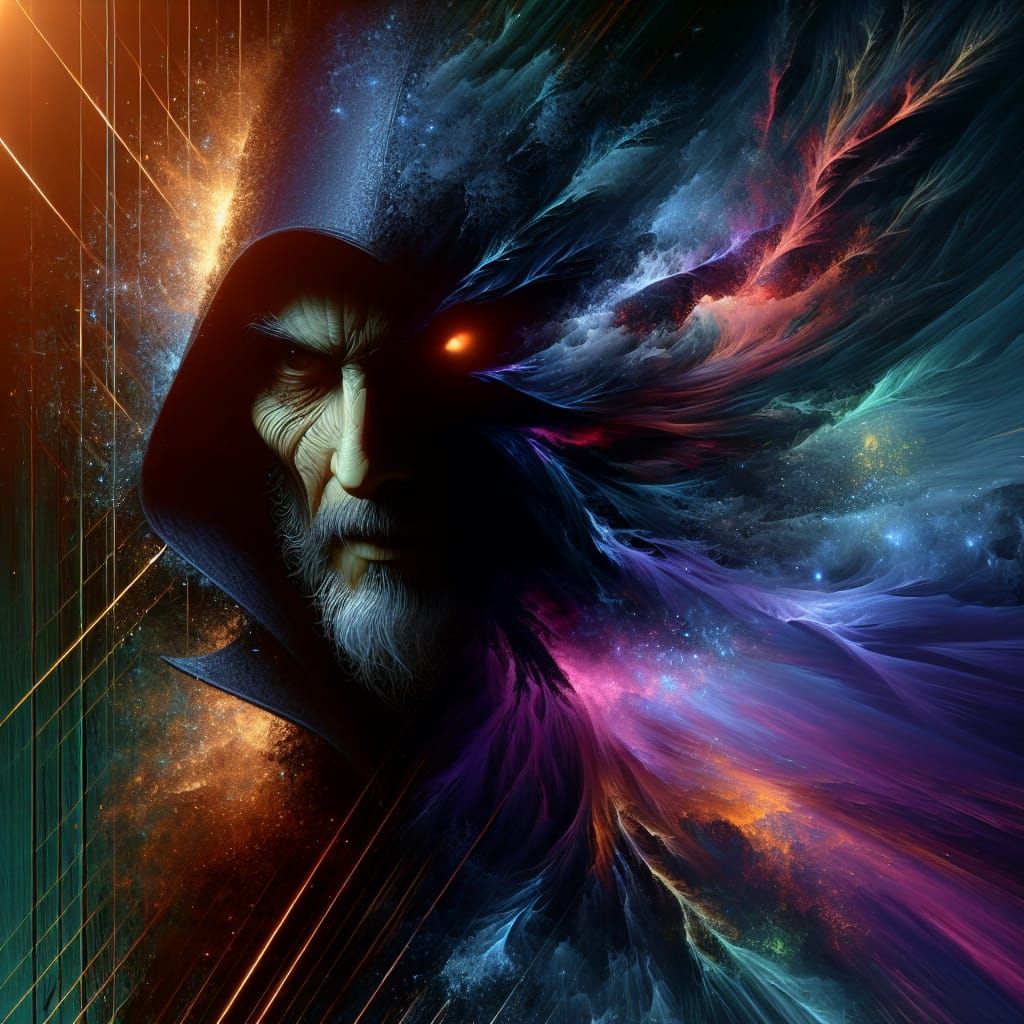 Shadow escaping the mind of a dark sorcerer