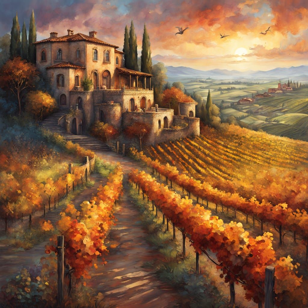 Vinyard in Tuscany  by @Franziskus Ninetails