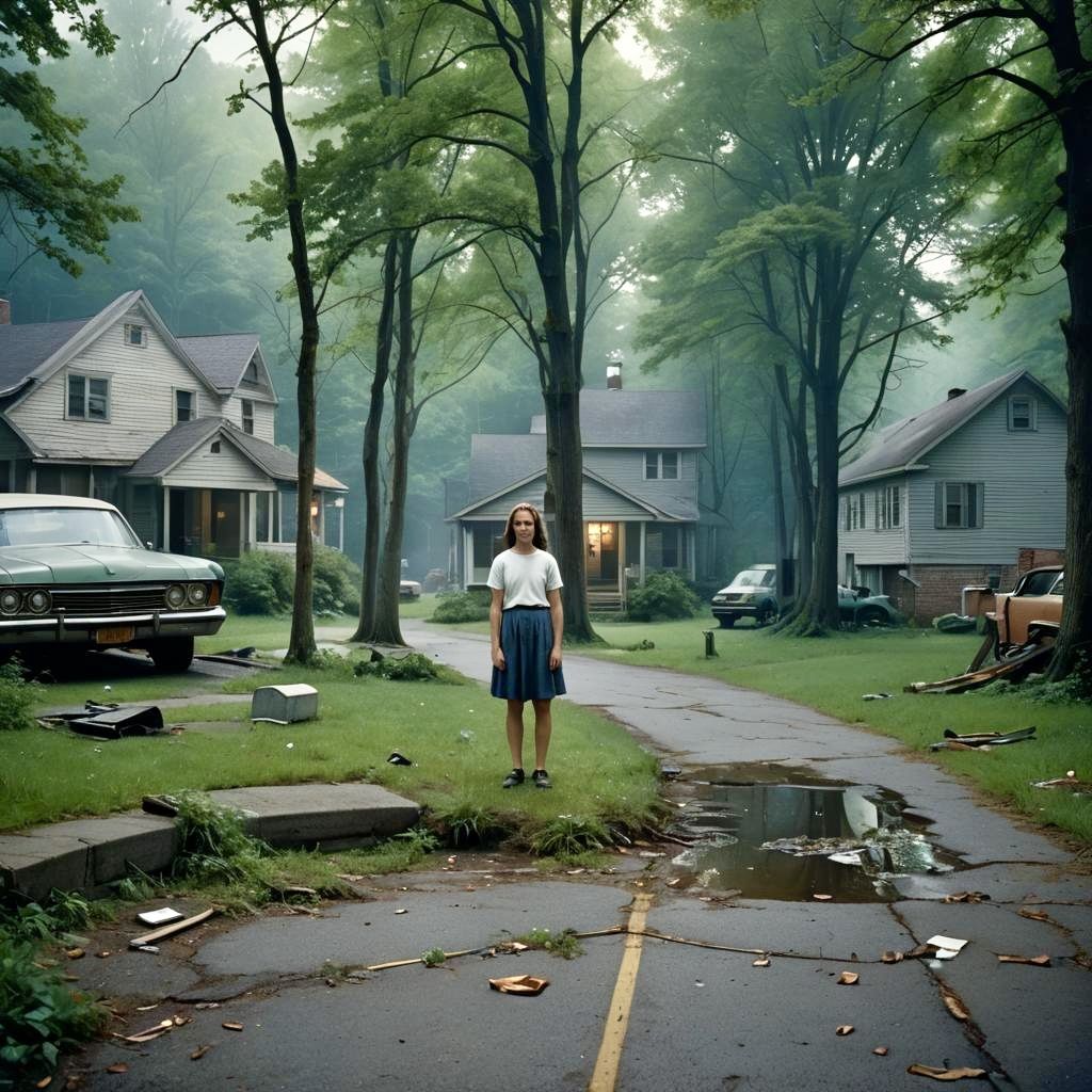 Everyday grotesque in the style of Crewdson