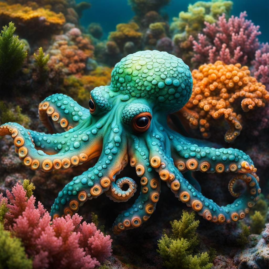 Friendly Octopus  by @MetalGramps