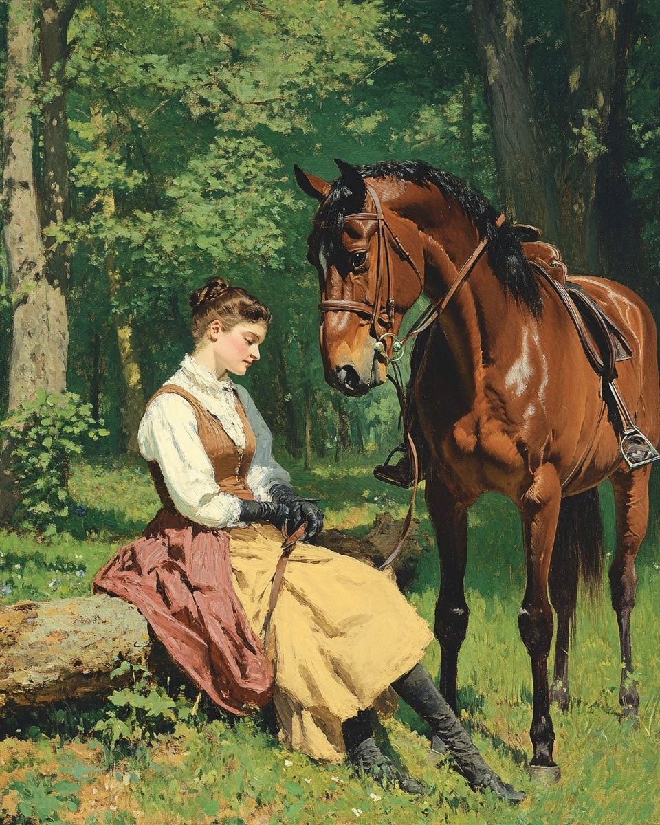 Woman and Her Horse