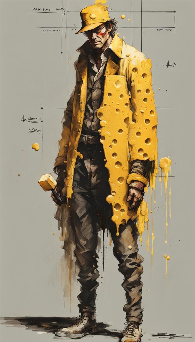 Cheese Inkpunk Character Concept Art