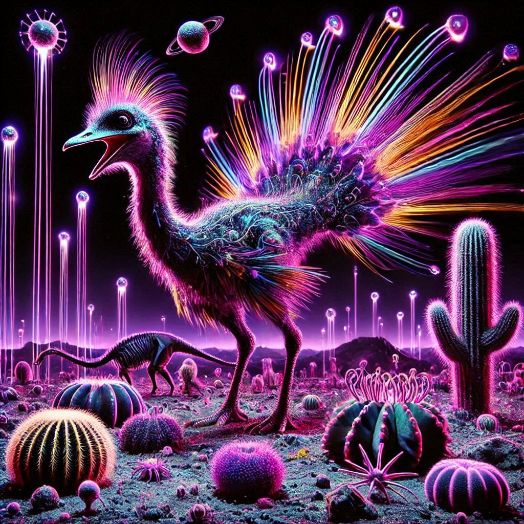 dark purple planet diorama