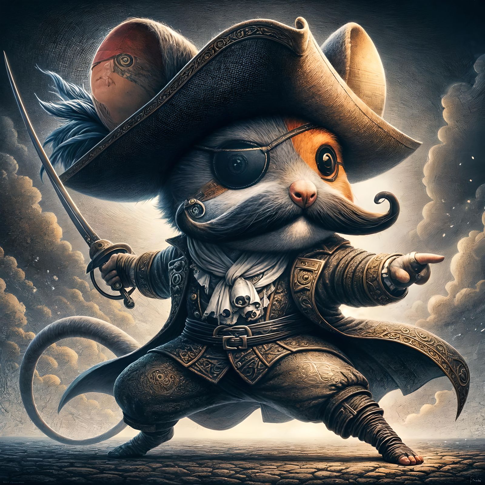 Rigby Montcrief, Swashbuckling Mouse and Maestro of Derring Do!   by @TheFireElemental