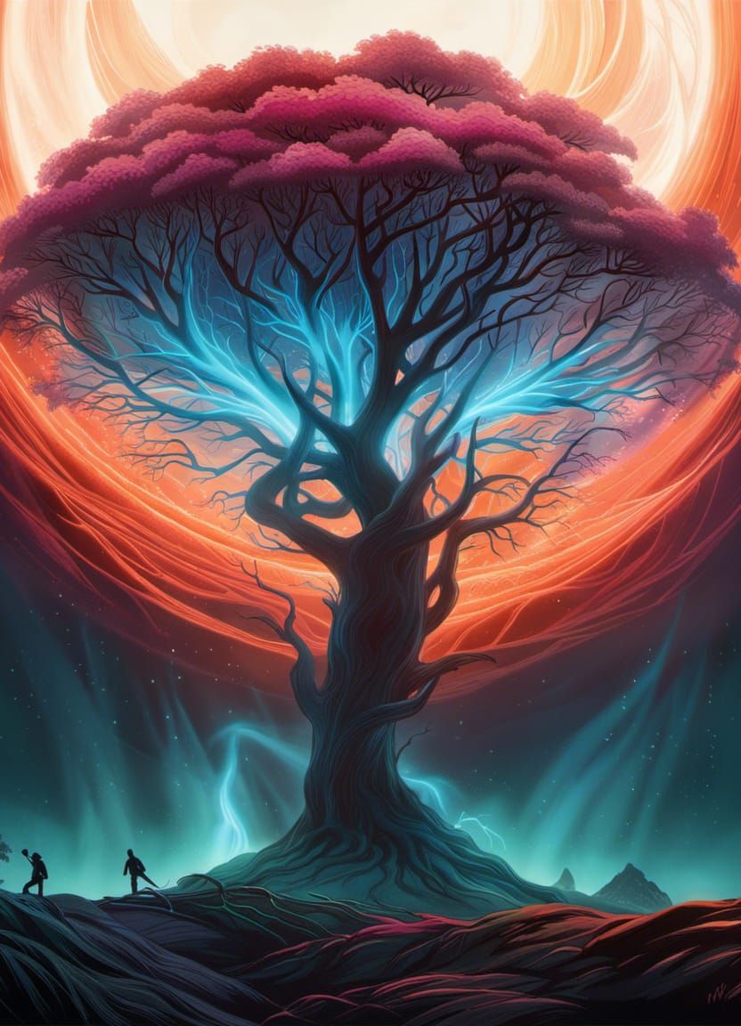 Wise Mystical Tree is evil - AI Generated Artwork - NightCafe Creator