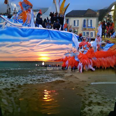 villerouge sur mer carnival sunset