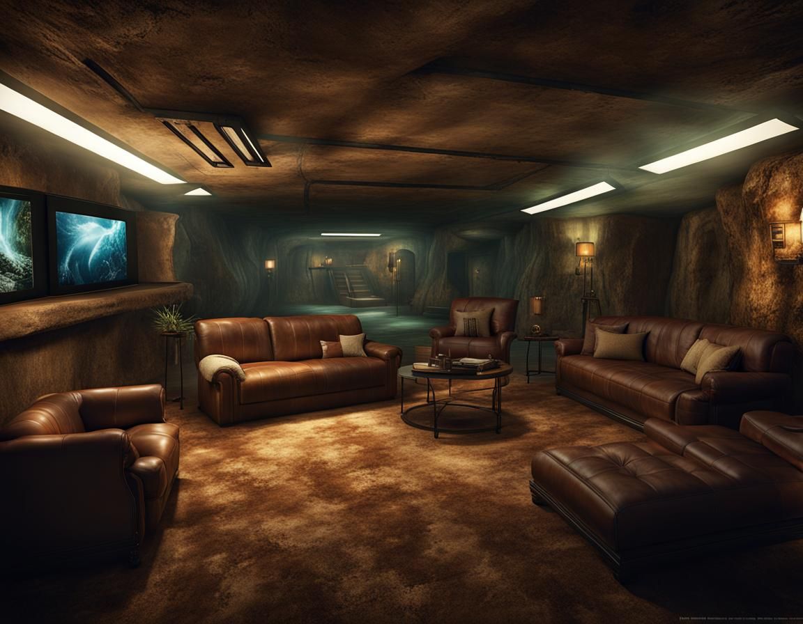 Underground Luxury Bunker   by @MonikaW