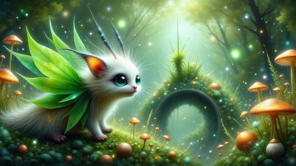 🐛🍄 Caterpillar & Fairy Ring ✨  by @Anthi