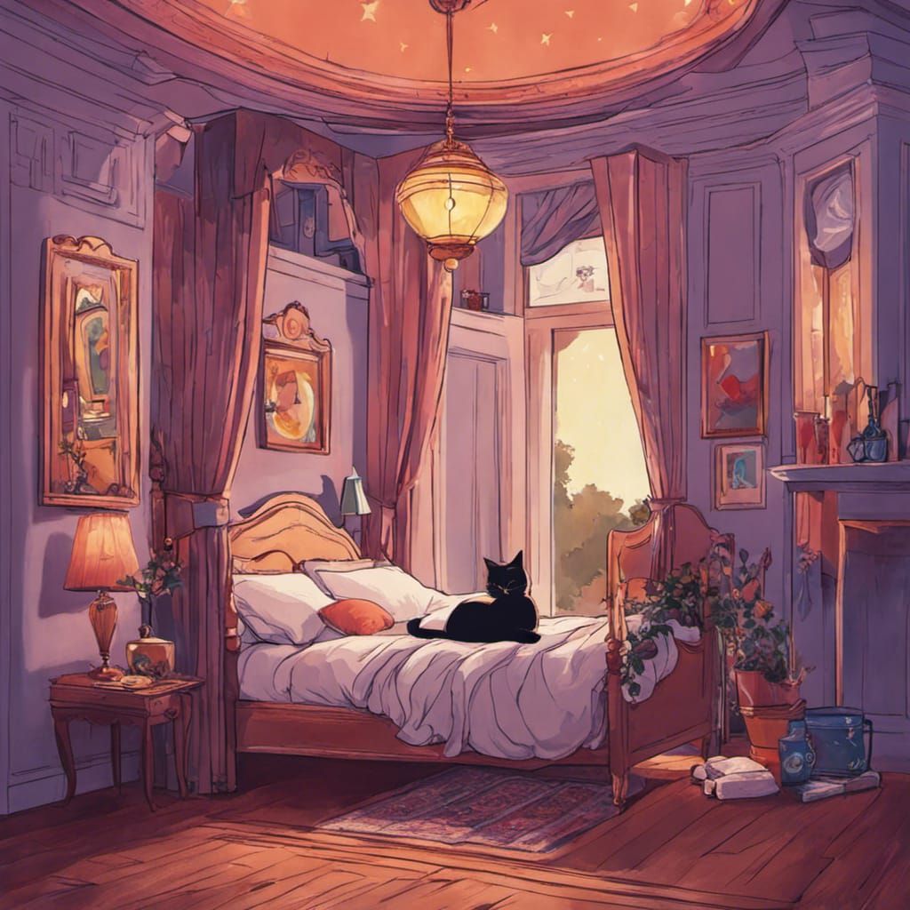Anime background material-living room - Stock Illustration [100923210] -  PIXTA
