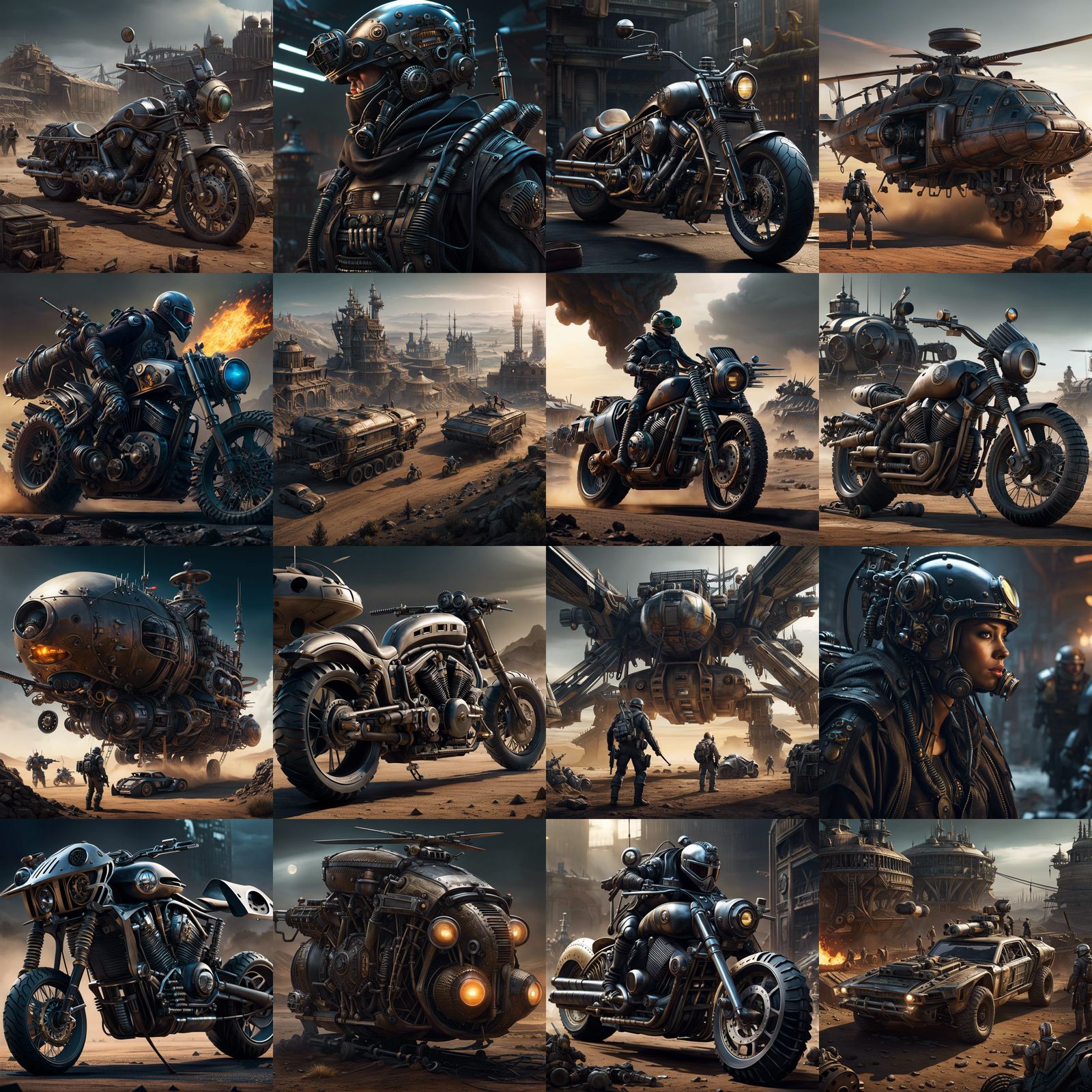 Artificial Intelligence confrontation on chopper motorcycle ...