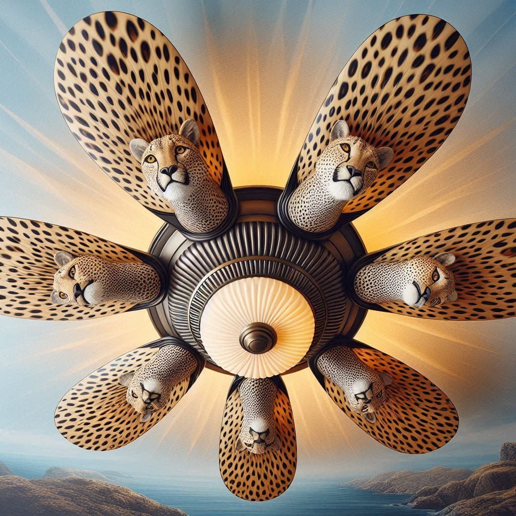 Cheetah-Ceiling Fan [see gallery]