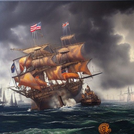 Epic battle between the pirates & the royal navy.