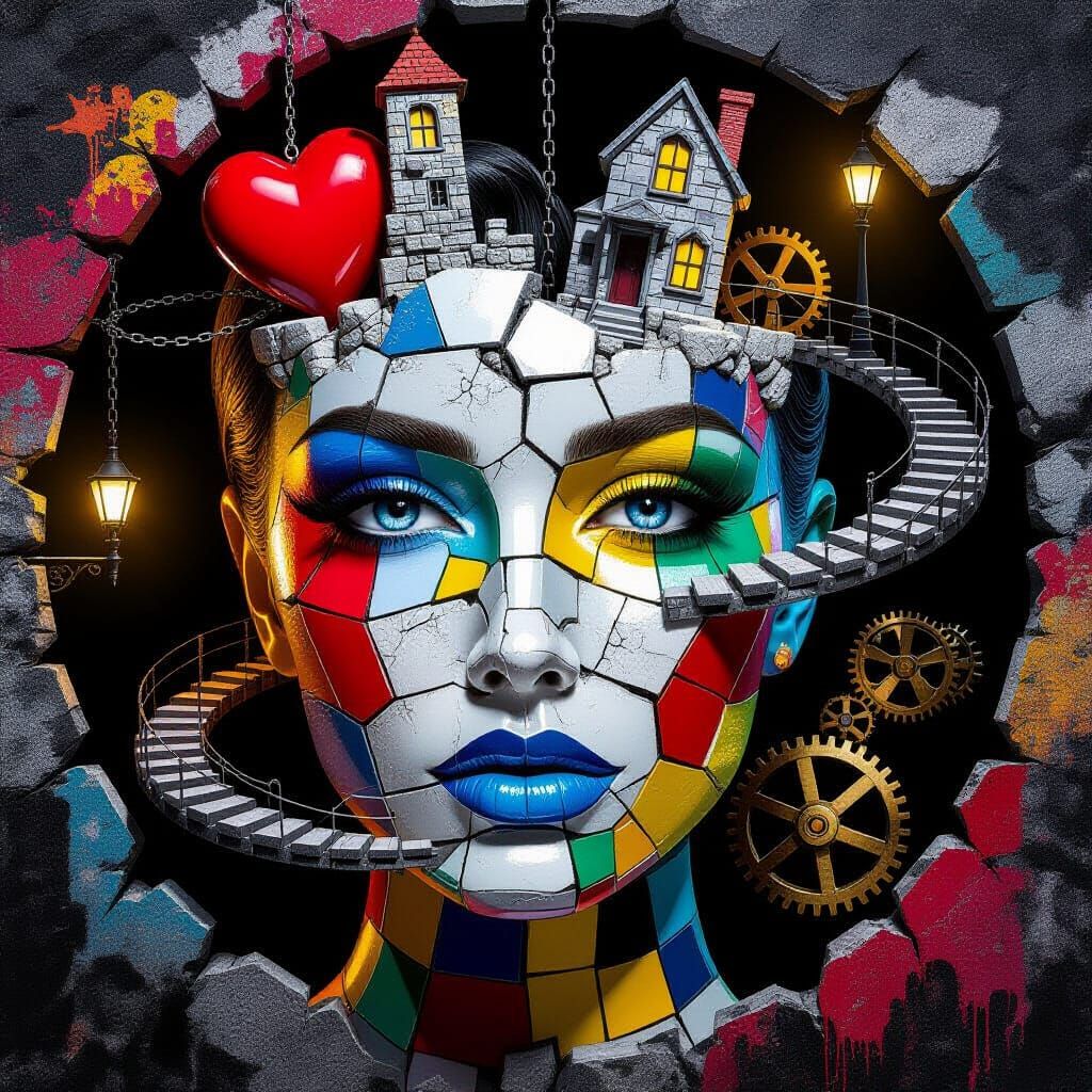 Surrealist Portrait  by @People Art