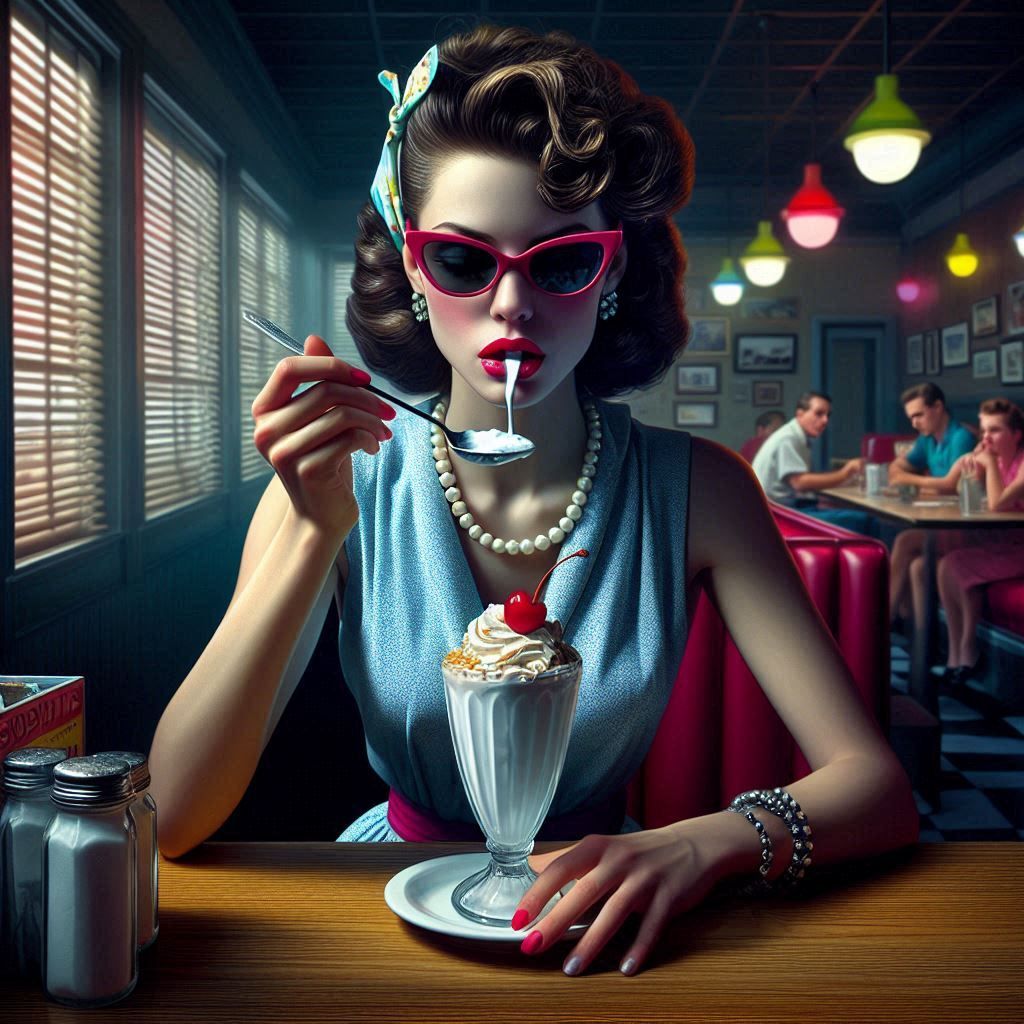 She's a Sloppy Eater