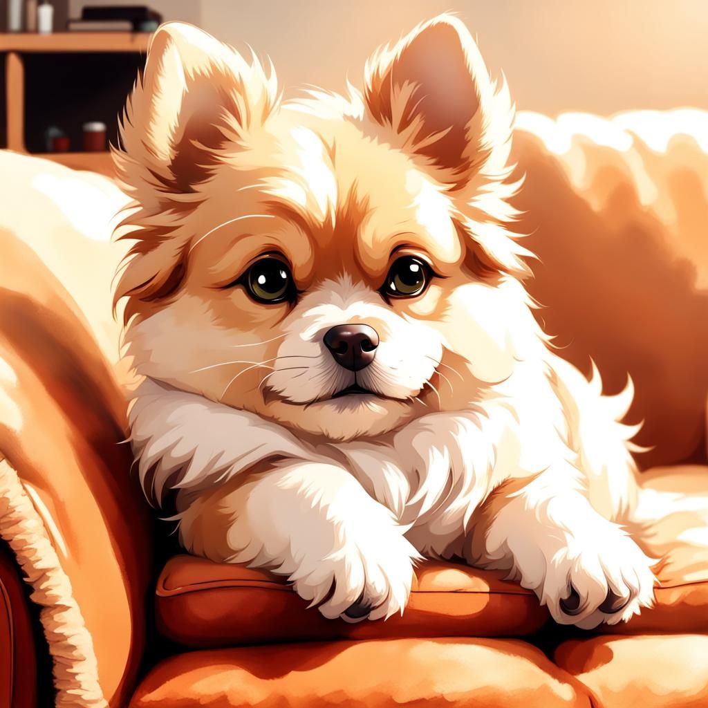 chibi toast dog