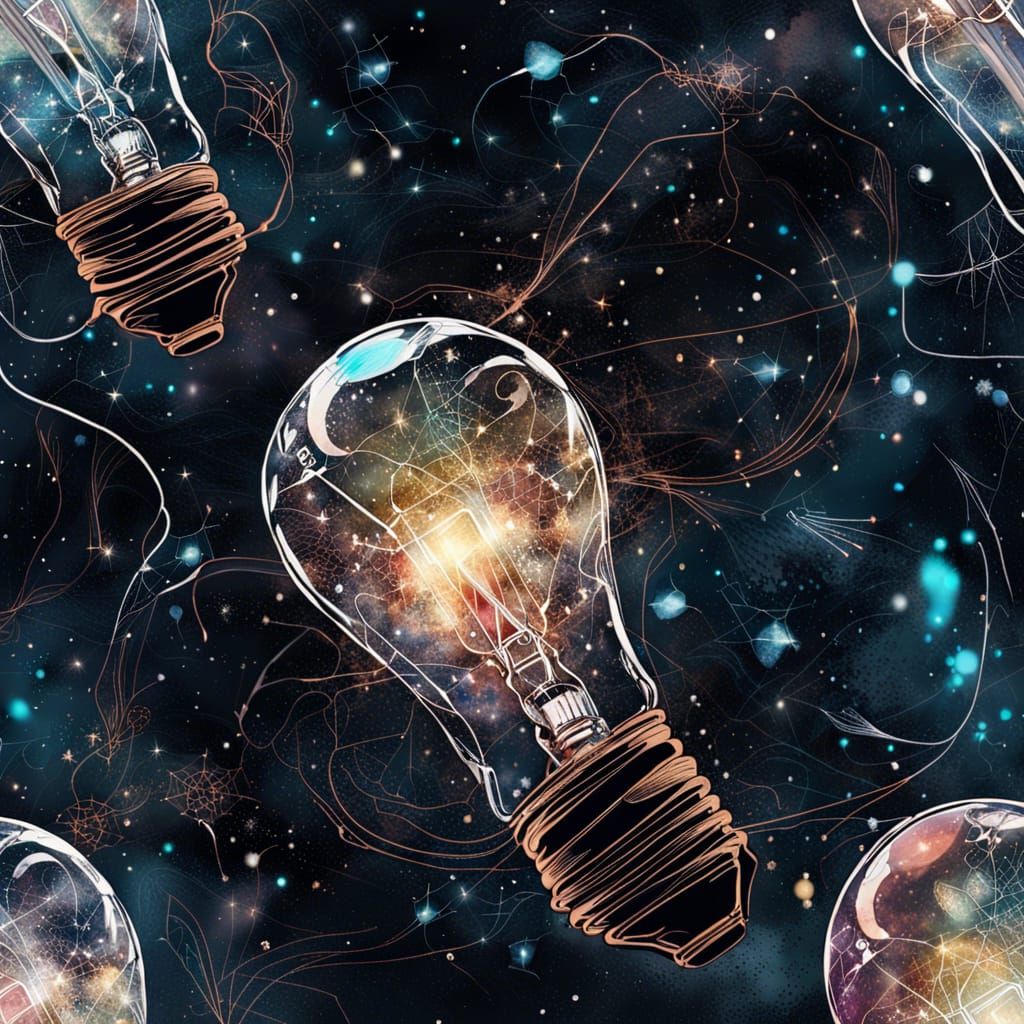 Galaxy lightbulb