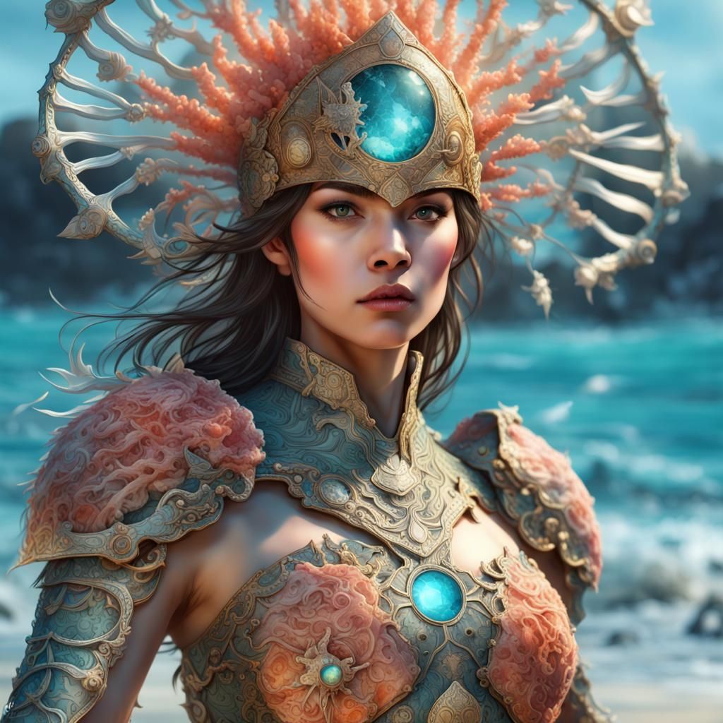 Coral Warrior  by @Camellia Lane