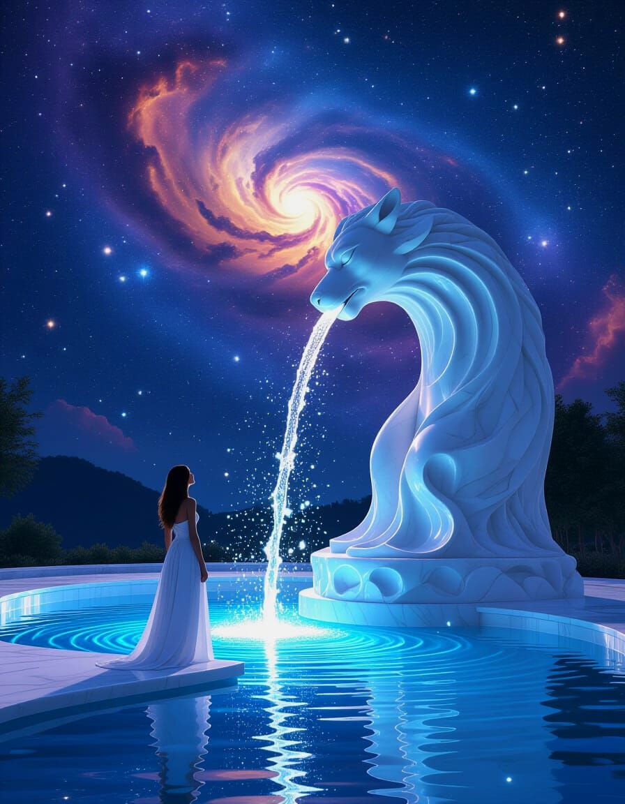 Liquid starlight fountain  by @Glitch Meeple