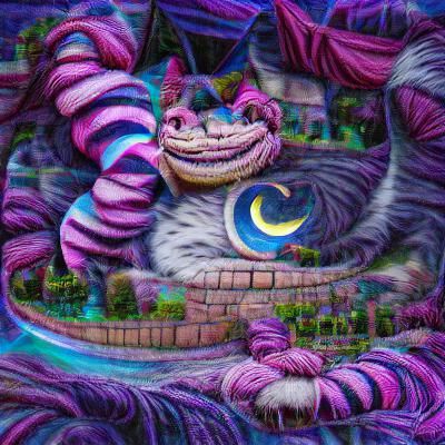 Dreamworld Cheshire cat high resolution 8k