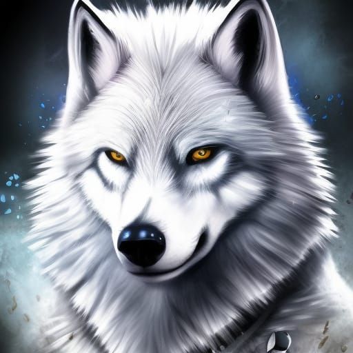 Knights Templars White Wolf - AI Generated Artwork - NightCafe Creator