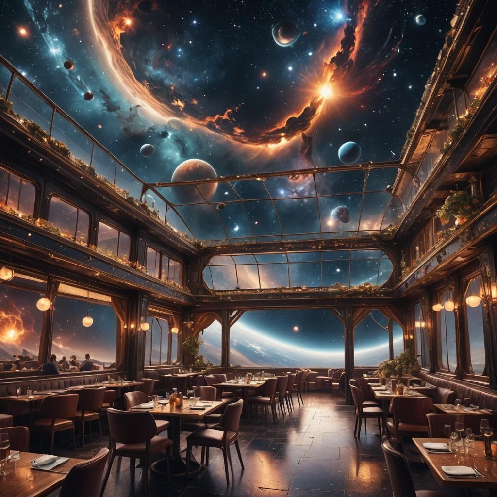 The Restaurant at the End of the Universe  by @Joosha