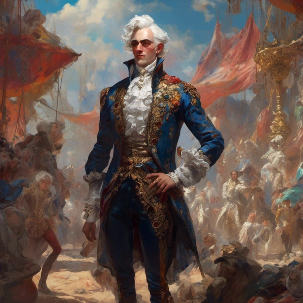 Victorian Circus Character Design in Detailed Digital Art