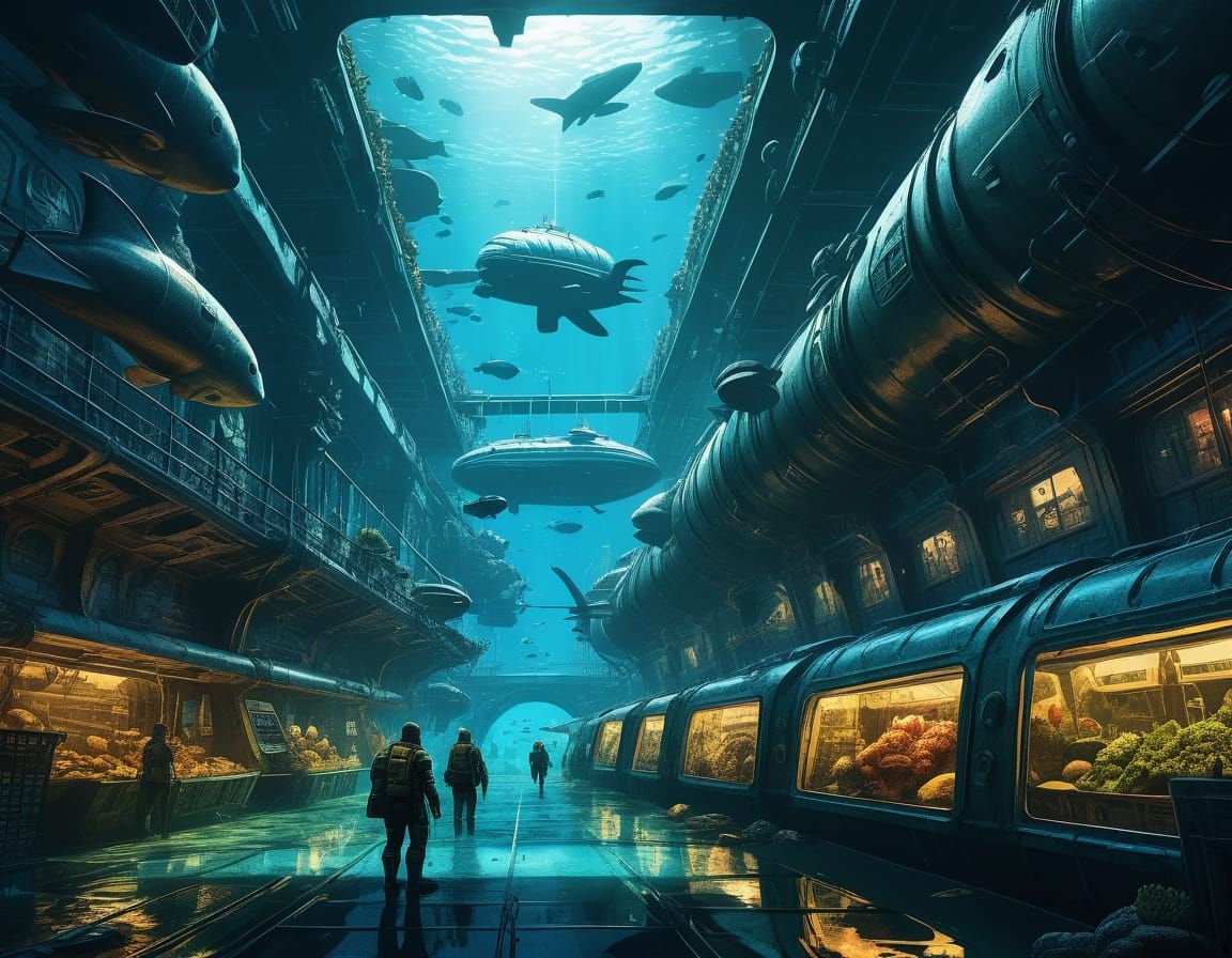 Human life underwater  by @Ipgorn