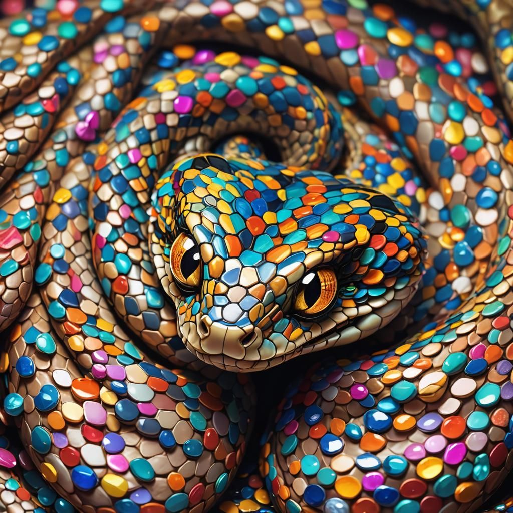 The Skittle Snake.  by @My