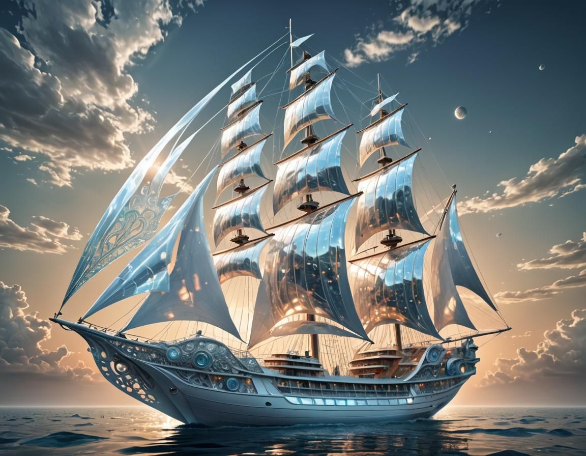 Futuristic Sailboat 